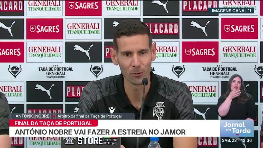 António Nobre na final da Taça de Portugal. É o sonho de qualquer árbitro