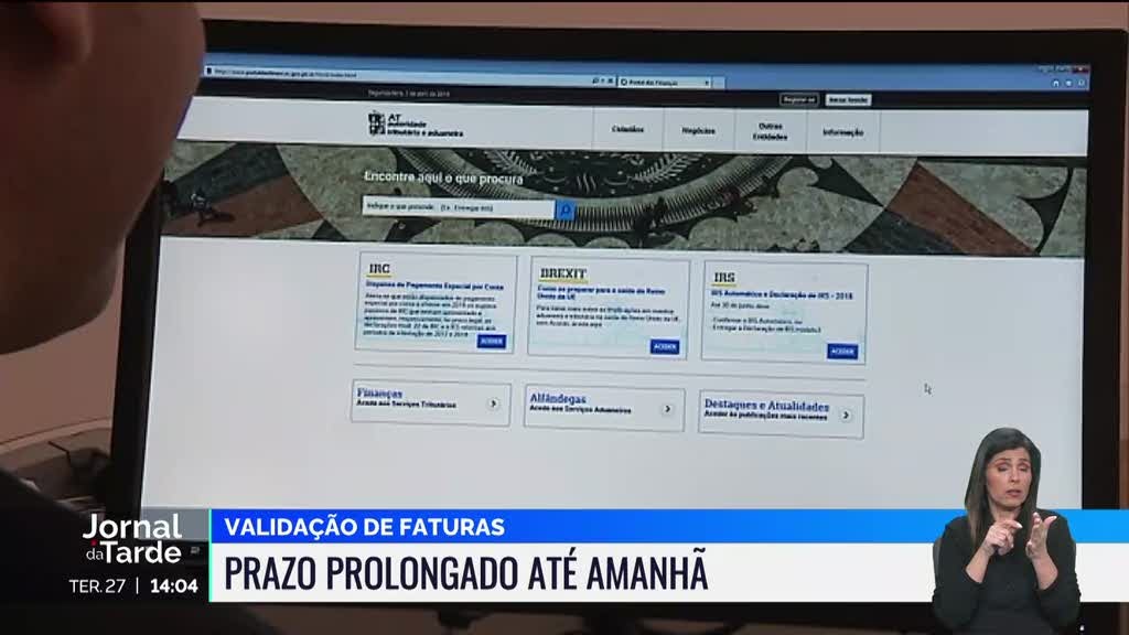 Foi prolongado até amanhã o prazo para validar faturas no Portal das Finanças