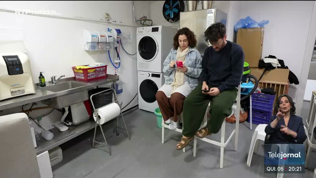 Imagem de Reportagem RTP. Milhares de estrangeiros continuam retidos em Israel