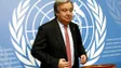 Imagem de Guterres alerta que mundo continua a viver sob ameaça de uma catástrofe nuclear