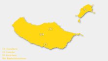 Imagem de Madeira sob aviso amarelo devido à chuva