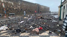 Imagem de Mar invade a cidade da Horta [Vídeo]