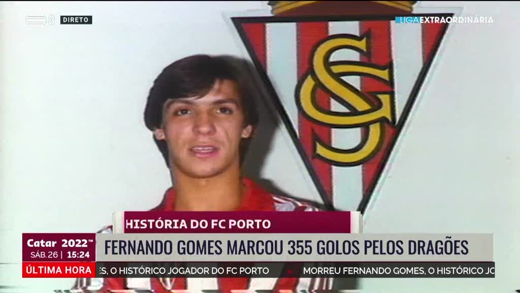 Morreu Fernando Gomes. Conhecido "Bibota" marcou mais de 350 golos pelo FC Porto
