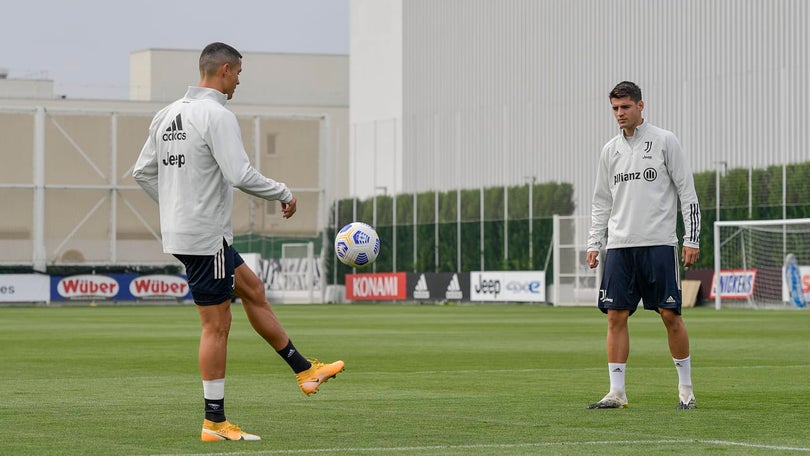 Imagem de Morata confiante na continuidade de Ronaldo na Juventus