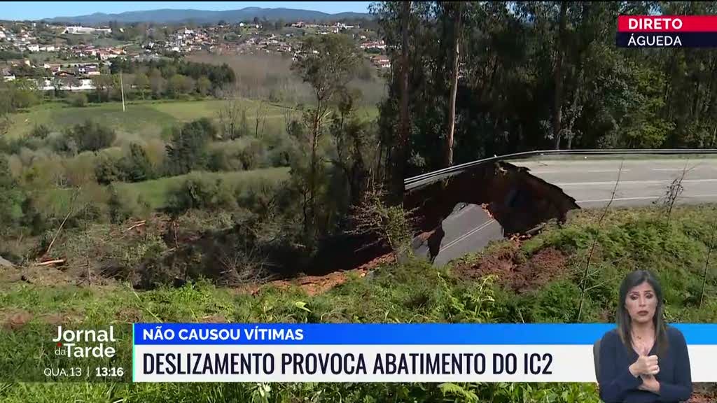 Cratera obriga ao corte do IC2