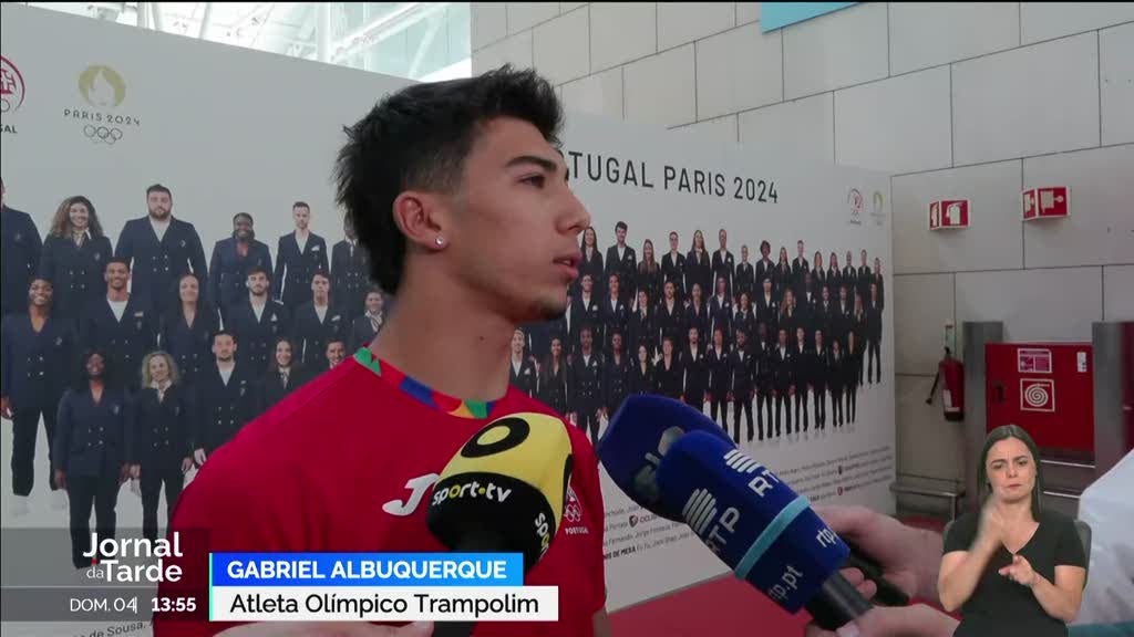 Gabriel Albuquerque. Quinto lugar na final olímpica de trampolim