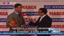 Cristiano Ronaldo recebeu pela terceira vez, o prémio para melhor marcador do campeonato espanhol