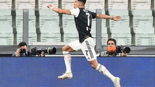 Imagem de Ronaldo feliz com vitória da Juventus e em busca de novos recordes