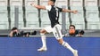 Imagem de Ronaldo feliz com vitória da Juventus e em busca de novos recordes