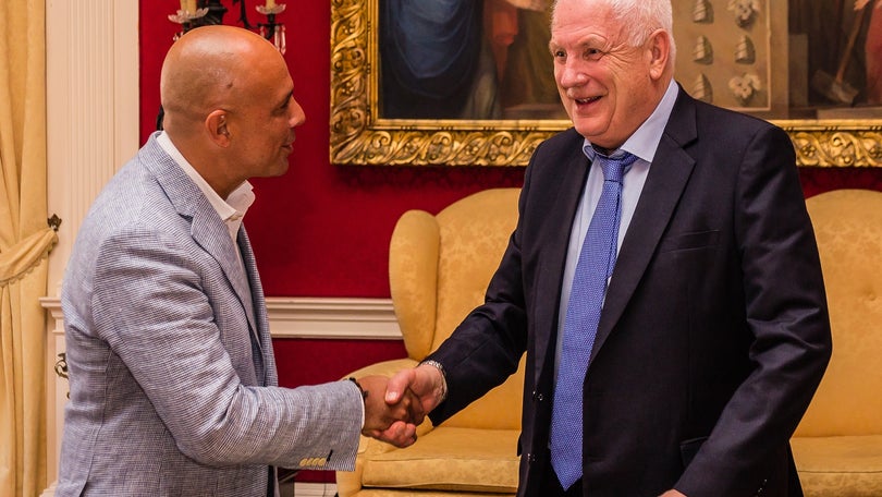 Imagem de Presidente da Associação Europeia de Atletismo recebido no Funchal