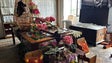 Exposição de mesas floridas na  fábrica de bordados Bordal (vídeo)