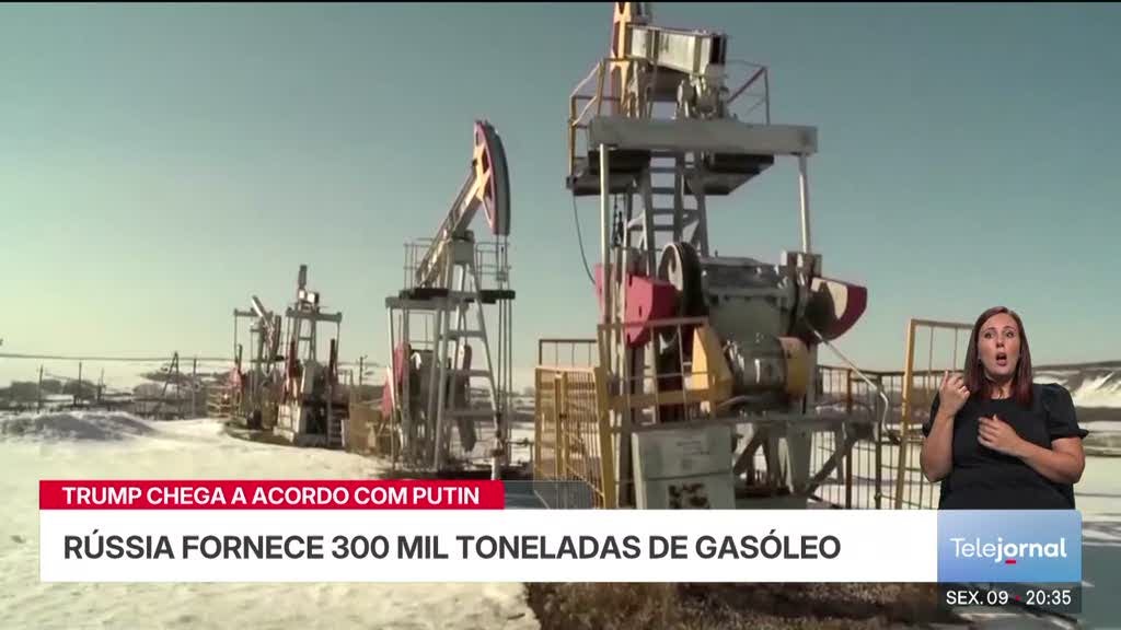 Rússia envia mais de 300 mil toneladas de gasóleo a todo o mundo