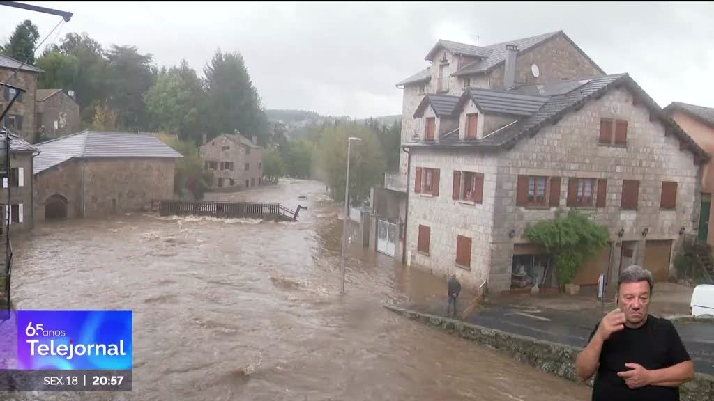 Cheias em França. Tempestade violenta provoca destruição