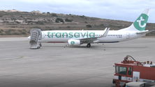 Imagem de Aterragem de emergência no Porto Santo