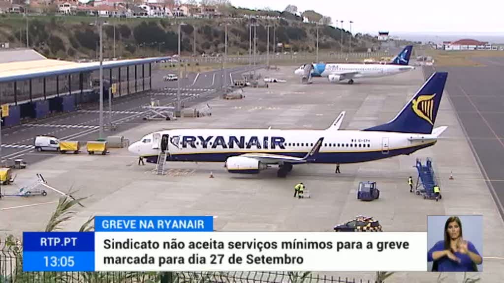 Ryanair. Sindicato n�o aceita servi�os m�nimos para a greve