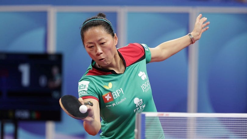 Imagem de Fu Yu eliminada no WTT Contender de Xinxiang de ténis de mesa