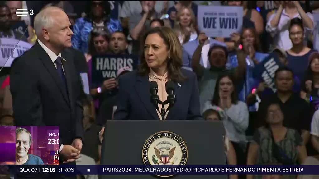 Eleições EUA. Kamala Harris escolhe Tim Walz para candidato a vice-Presidente