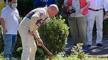 Massimo Biasion plantou árvore na Quinta do Furão