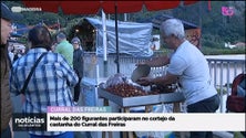 Imagem de Centenas de madeirenses assistiram hoje ao cortejo da Festa da Castanha (vídeo)