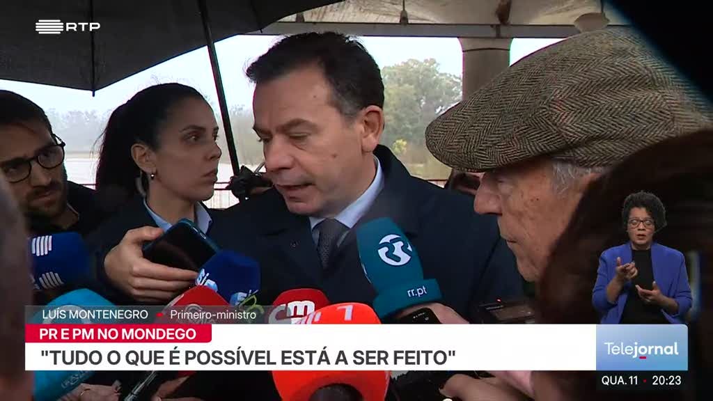 PR e PM garantem. "Tudo o que é possível está a ser feito" no Mondego