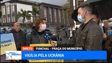 Imagem de Manifestação pela Ucrânia na baixa do Funchal (vídeo)