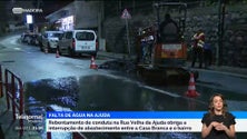 Imagem de Interrupção do fornecimento de água na Ajuda devido ao rebentamento de uma conduta