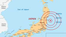 Imagem de Alerta tsunami emitido no Japão