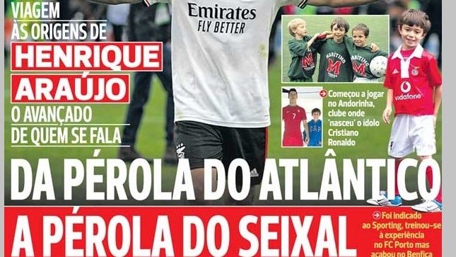 Imagem de Madeirense é manchete na imprensa desportiva nacional