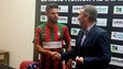 Imagem de Ricardo Valente apresentado como reforço do Marítimo