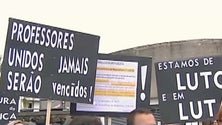 Manifestação de professores na Lagoa (Vídeo)