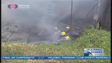 Imagem de Incêndio destrói habitação de uma idosa no Funchal (Vídeo)