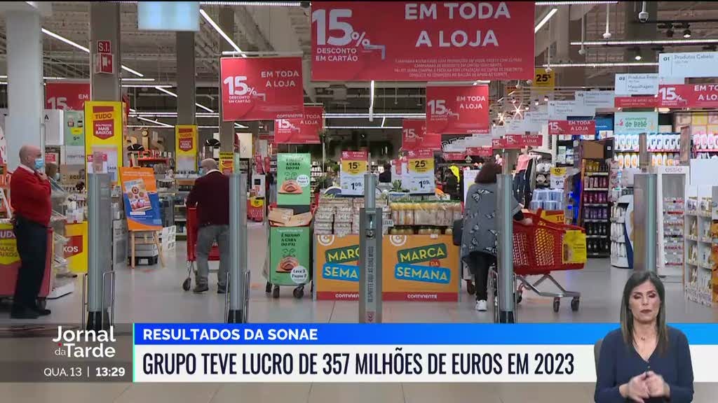 Lucro da Sonae subiram 6,4 por cento em 2023