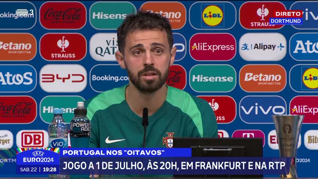 Euro 2024. Bernardo Silva garante seleção preparada para jogar os oitavos