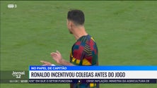 Imagem de Ronaldo incentivou os colegas antes do jogo de Portugal (vídeo)
