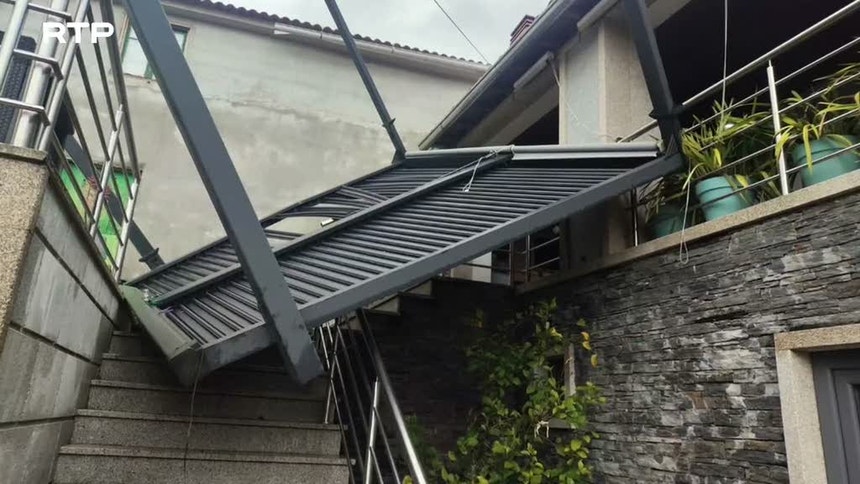 Mini-tornado em Vinhais provoca danos em casas e armazéns agrícolas