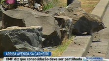 Imagem de Queda de pedras encerram faixas a norte da Av. Sá Carneiro