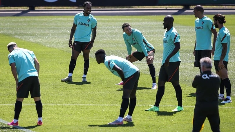 Portugal realiza último treino antes de particular com a Espanha