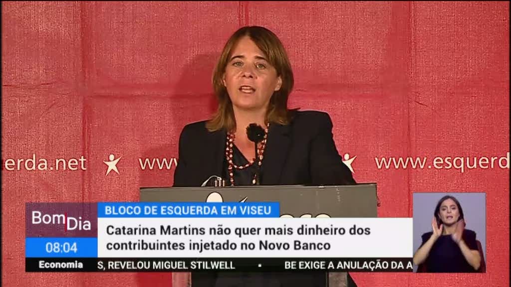 Catarina Martins n o quer mais dinheiro dos contribuintes no Novo Banco