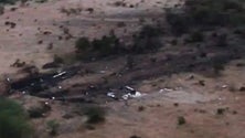 Imagem de Avião militar despenha-se ao aterrar em Gao