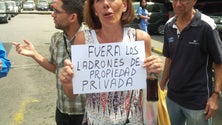 Imagem de Venezuela: Protesto em Caracas contra a invasão de casas de pessoas que emigraram