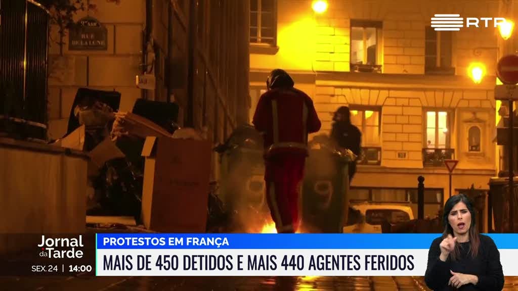 Protestos em França. Mais de 450 detidos na quinta-feira