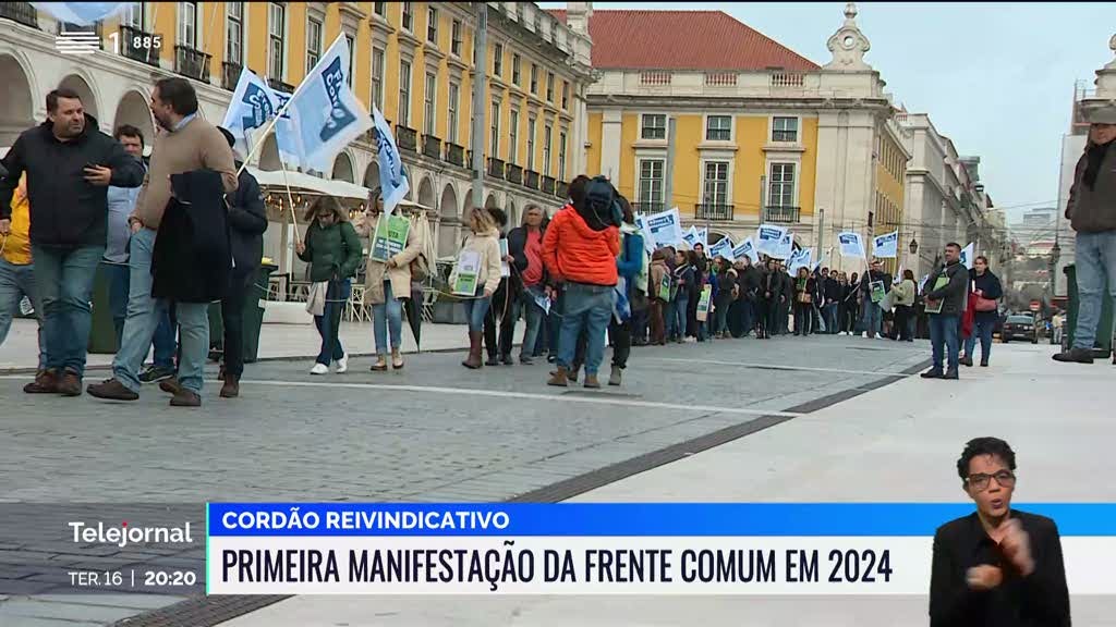 Frente Comum na rua para pedir mais salário e melhores carreiras