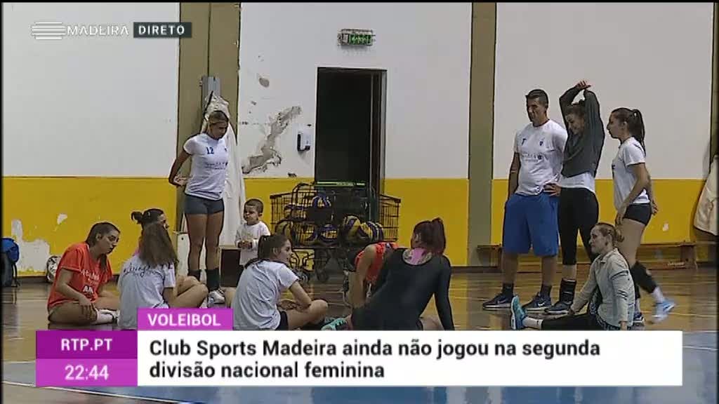 Voleibol: Club Sports Madeira ainda não jogou na Segunda Divisão Nacional Feminina (Vídeo)
