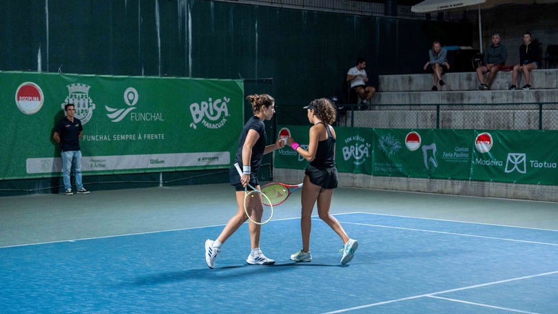 Imagem de Inês Murta na final de pares do Madeira Ladies Open