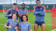 Imagem de Ronaldo já treina com os restantes colegas