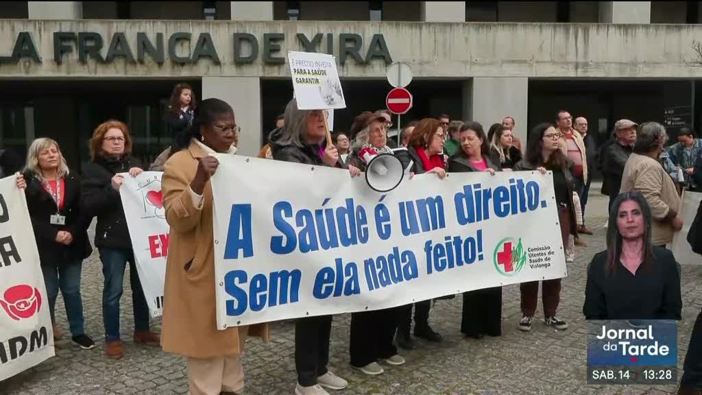 Imagem de Vila Franca de Xira em protesto contra fecho de Urgência de Obstetrícia e Ginecologia