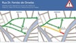 Imagem de Rua Fernão de Ornelas com trânsito condicionado