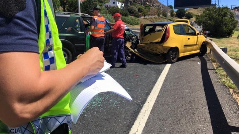 PSP regista 52 acidentes rodoviários e 16 feridos esta semana