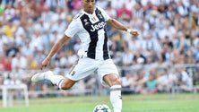 Imagem de Ronaldo feliz pelo dia emocionante da estreia na Juventus