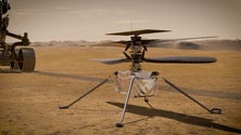 Imagem de Helicóptero Ingenuity sobrevive à primeira noite em Marte